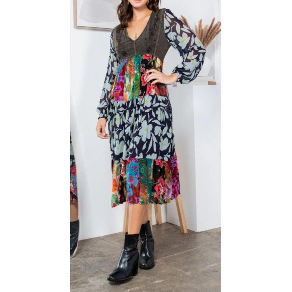 Young Threads boho hippie dress womens M